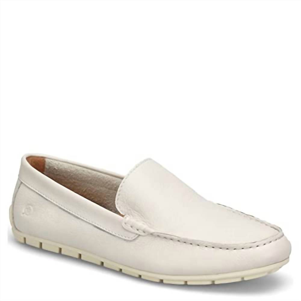 NEW BORN men's allan loafer in white